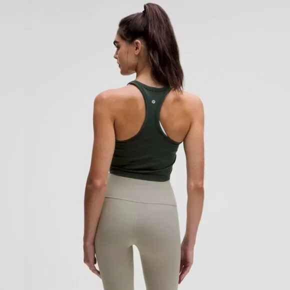 Lululemon Non Padded Swiftly Tech Cropped Racerback Tank Top 2.0 Size 6 - Picture 2 of 7